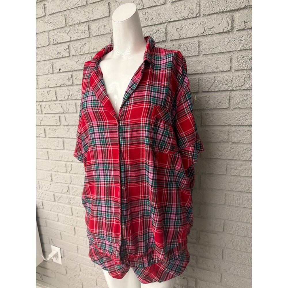 Victoria’s Secret Red Plaid Pajamas Set Sleepwear Size XXL - Picture 3 of 11
